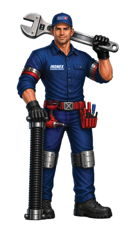 IronEx Garage Doors technician